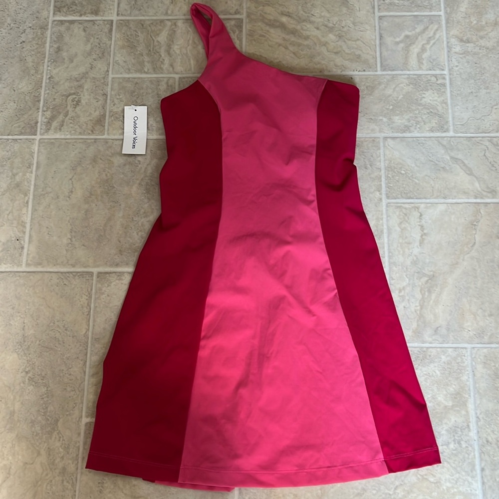 NWT Outdoor voices one shoulder dress.